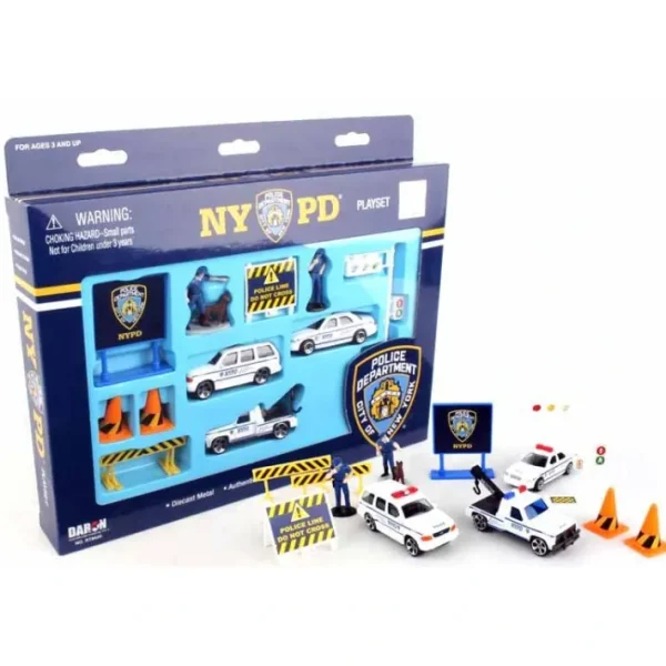 NYPD 12 Piece Playset with Vehicles, Signs, and Officiers - Your Source for Gaming Essentials Sale