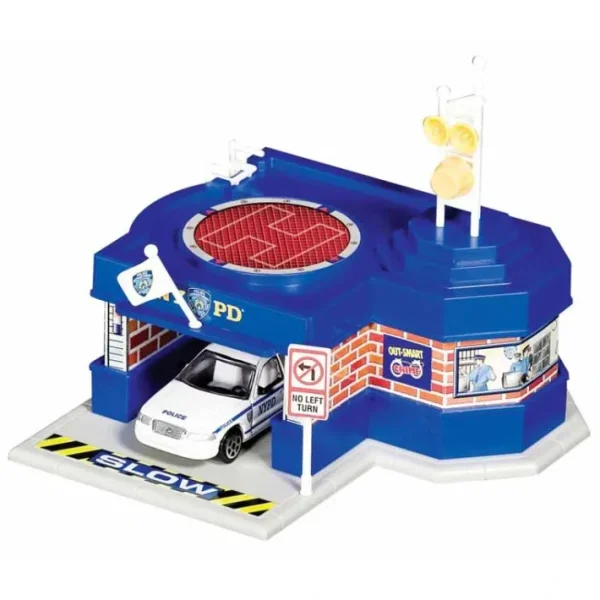 NYPD Mini Police Station with 1 Vehicle - Your Source for Gaming Essentials Outlet