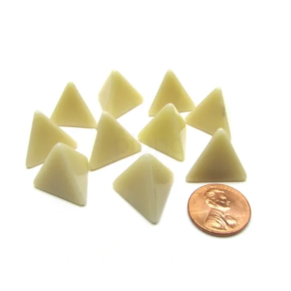 Opaque Polyhedral Bag Of 10 Blank Ivory 18mm D4 Chessex Dice - Your Source for Gaming Essentials Flash Sale