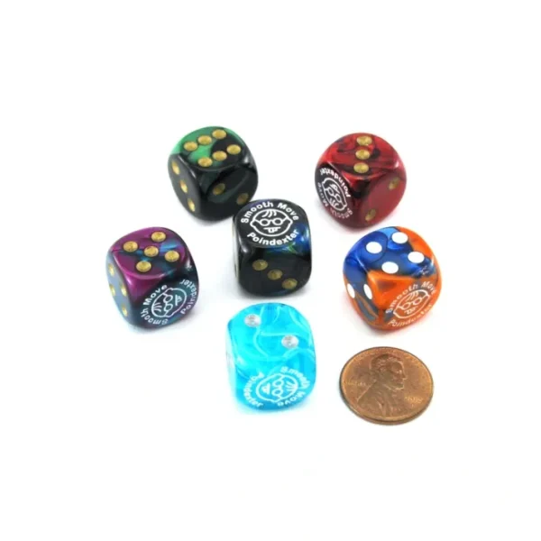 Pack of 6 Custom 16mm D6 Assorted Style Funny Meme Dice - Smooth Move Poindexter - Your Source for Gaming Essentials Cheap