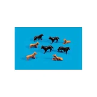 Trains | Peco 5102 HO Dogs Figures (Set of 8) - Your Source for Gaming Essentials
