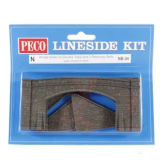 Trains | Peco NB-34 N Road Bridge Side, Stone Type - Double Track - Your Source for Gaming Essentials