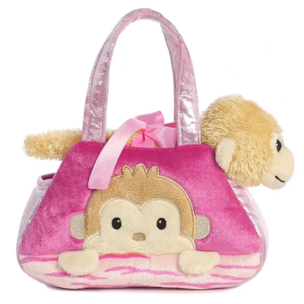 7" Peek-A-Boo - Monkey Pet Carrier Aurora Plush Stuffed Animal - Your Source for Gaming Essentials Store