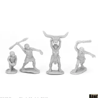 People of the Dawnlands (4) 44077 Bones Black Unpainted Plastic - Your Source for Gaming Essentials Clearance