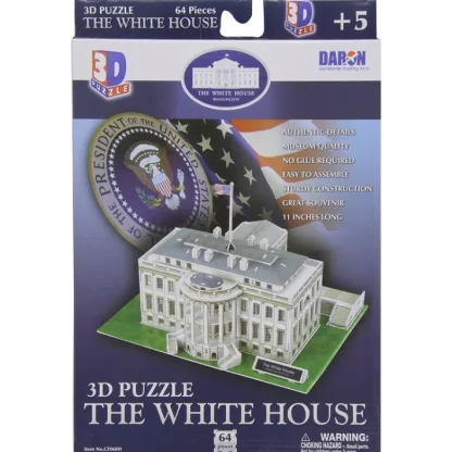 64 Piece 11" 3D Puzzle Model Kit - The White House - Your Source for Gaming Essentials Clearance