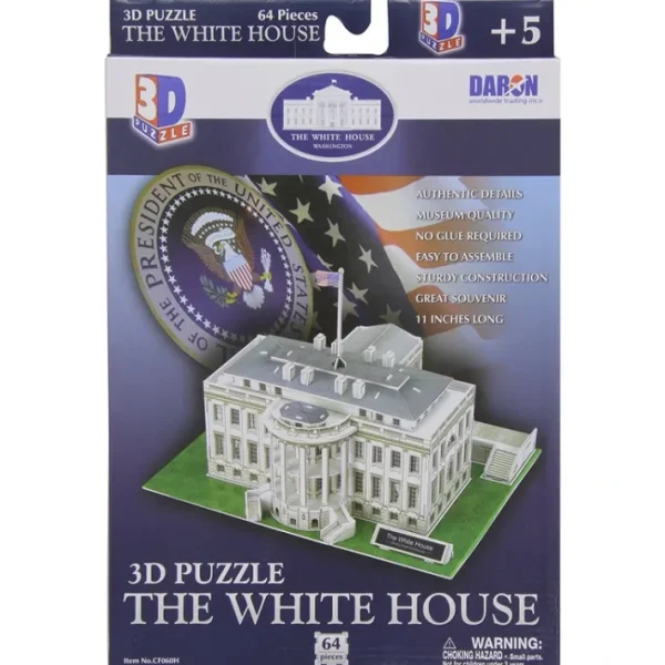 64 Piece 11" 3D Puzzle Model Kit - The White House - Your Source for Gaming Essentials Clearance