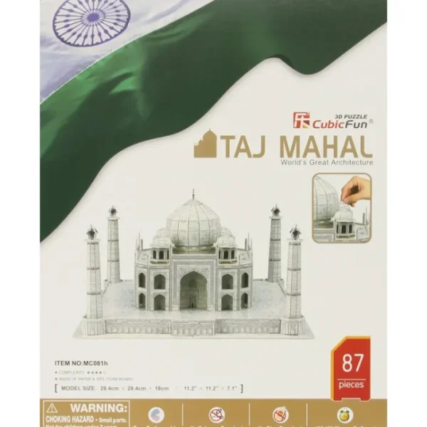 87 Piece 3D Puzzle Model Kit - Taj Mahal - Your Source for Gaming Essentials Shop