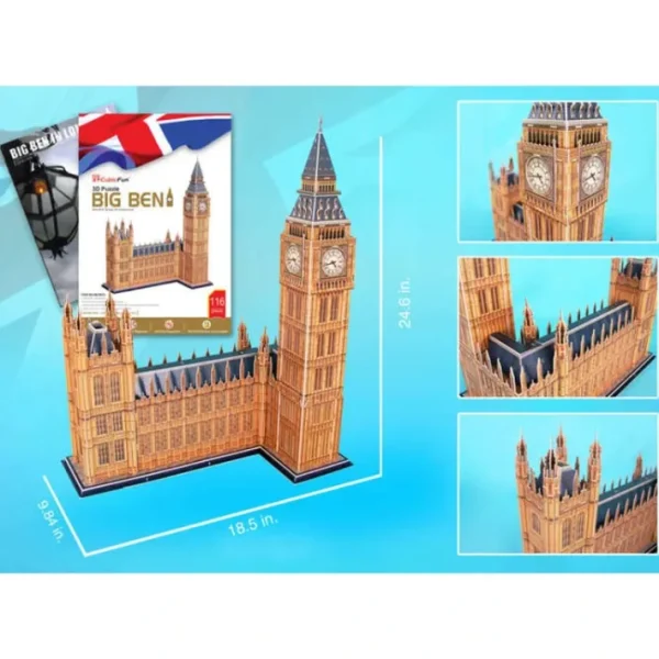 117 Piece 3D Puzzle Model Kit - Big Ben - Your Source for Gaming Essentials Cheap