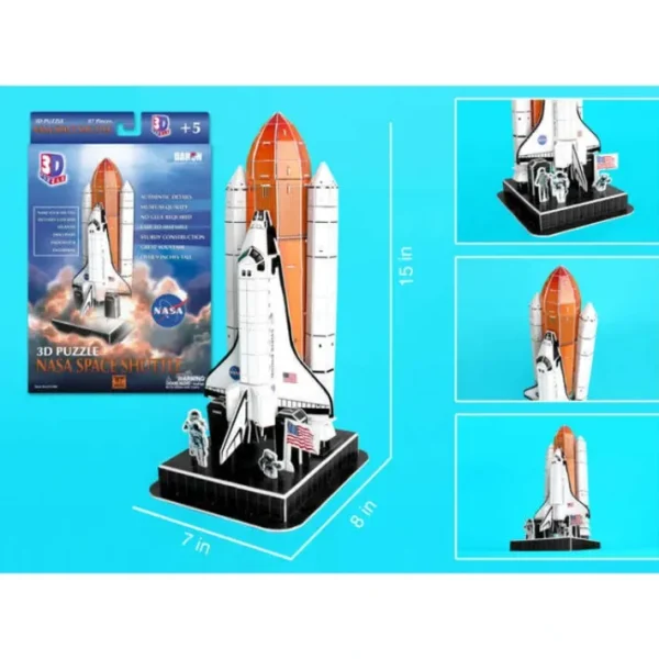 87 Piece 3D Puzzle Model Kit - Space Shuttle on Launch Pad - Your Source for Gaming Essentials Best