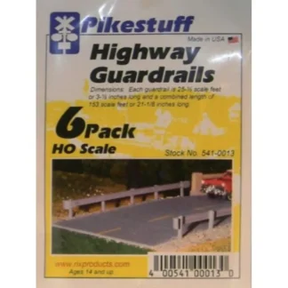Trains | Pikestuff 541-0013 HO Highway Guard Rails (Pack of 6) - Your Source for Gaming Essentials