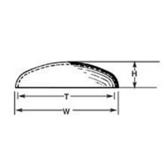Trains | Plastruct 95751 1-1/2" x 1-5/16" x 21/64" Elliptical Head Domes (Pack of 5) - Your Source for Gaming Essentials