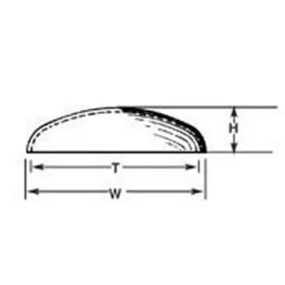 Trains | Plastruct 95751 1-1/2" x 1-5/16" x 21/64" Elliptical Head Domes (Pack of 5) - Your Source for Gaming Essentials