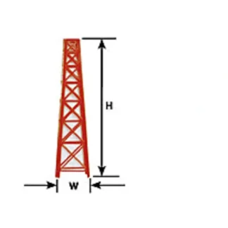 Trains | Plastruct 94892 HO 1-3/8" x 5-1/2" Oil & Water Wells Tower - Your Source for Gaming Essentials