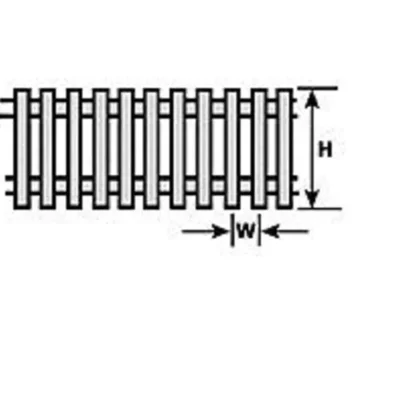 Trains | Plastruct 90463 N 1/16" x 26" x 1/4" Picket Fence - Your Source for Gaming Essentials