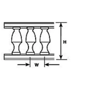 Trains | Plastruct 90903 O 9/32" x 6-1/2" x 23/32" Balcony Railing (Pack of 2) - Your Source for Gaming Essentials