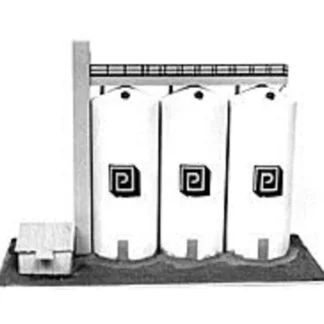 Trains | Plastruct 3025 O 1/8" x 7" x 16" Silo and Grain Elevator Kit - Your Source for Gaming Essentials