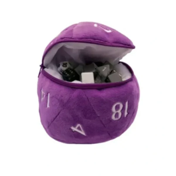 Plush D20 Dice Bag - Choose your color - Your Source for Gaming Essentials Store