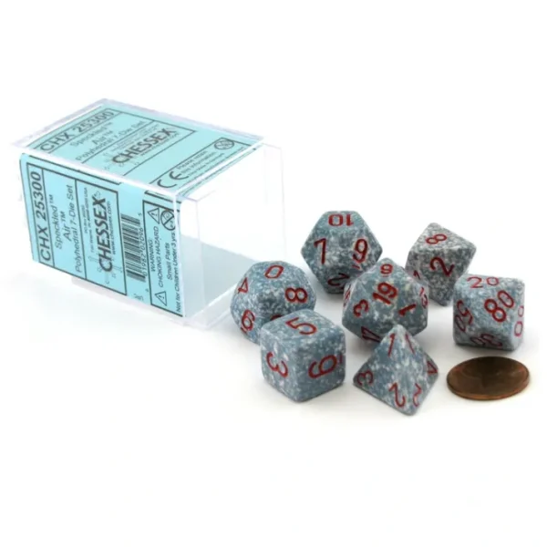 Polyhedral 7-Die Chessex Dice Set - Speckled Air - Your Source for Gaming Essentials New