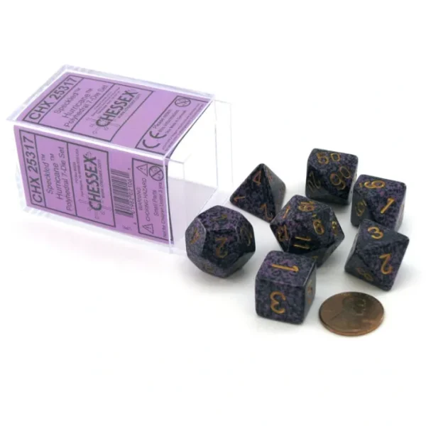 Polyhedral 7-Die Chessex Dice Set - Speckled Hurricane - Your Source for Gaming Essentials Best Sale