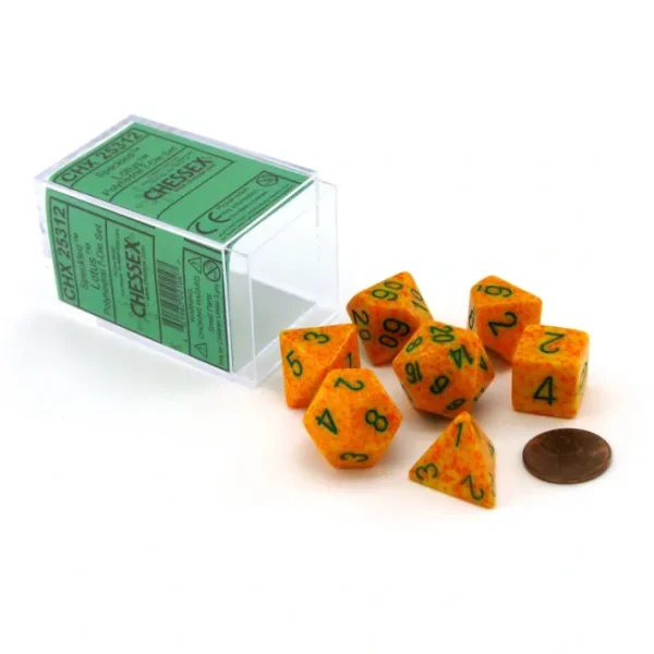 Polyhedral 7-Die Chessex Dice Set - Speckled Lotus - Your Source for Gaming Essentials Best