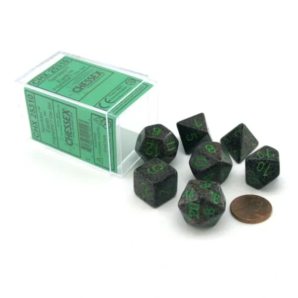 Polyhedral 7-Die Chessex Dice Set - Speckled Earth - Your Source for Gaming Essentials Online