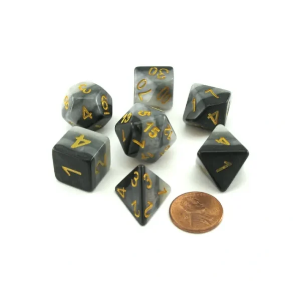 Polyhedral 7-Piece Layered Dice Set - Dusk - Your Source for Gaming Essentials Cheap