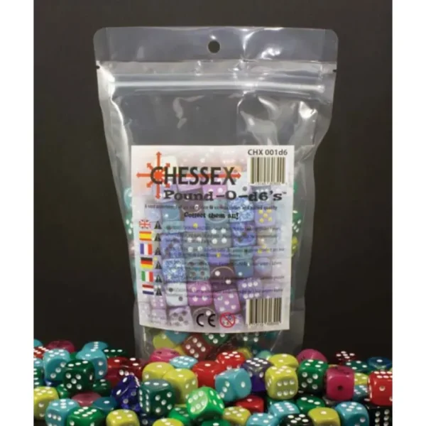 Pound-O-d6 Bag of Loose Chessex Dice (80 to 100 D6 Dice) - Your Source for Gaming Essentials Best