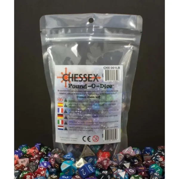 Pound-O-Dice Bag of Loose Assorted Chessex Dice (80 to 100 Dice) - Your Source for Gaming Essentials Online