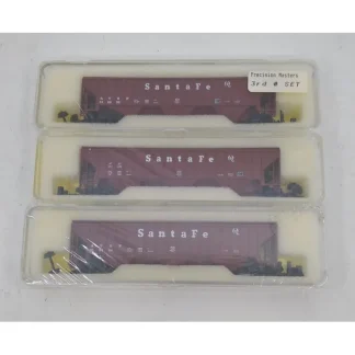 Trains | Precision Masters 1402 N Scale Santa Fe 3-Bay Covered Hoppers (Set of 3) MT/Box - Your Source for Gaming Essentials