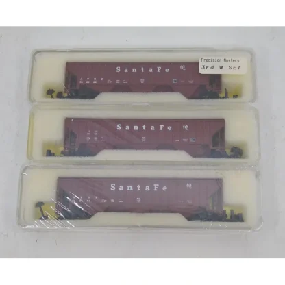 Trains | Precision Masters 1402 N Scale Santa Fe 3-Bay Covered Hoppers (Set of 3) MT/Box - Your Source for Gaming Essentials