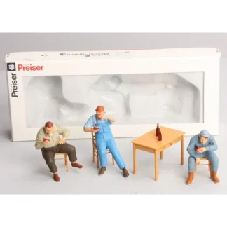 Trains | Preiser 45141 G Men Playing Cards Figures (Set of 3) - Your Source for Gaming Essentials