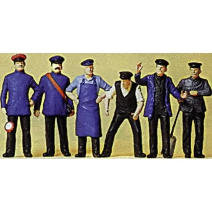 Trains | Preiser 45153 G Railway Personnel Figures (Set of 6) - Your Source for Gaming Essentials