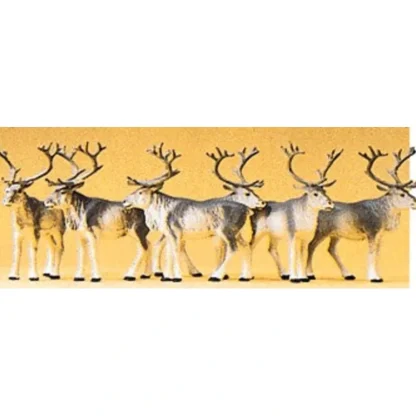 Trains | Preiser 20394 HO Animals - Reindeers Figures (Set of 6) - Your Source for Gaming Essentials