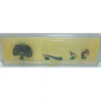 Trains | Preiser 10166 HO Animals - Turkeys & Peacocks Figures (Set of 4) - Your Source for Gaming Essentials