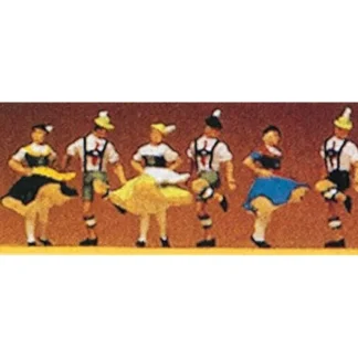 Trains | Preiser 10240 HO Bavarian Folk Dancers Figures (Set of 6) - Your Source for Gaming Essentials