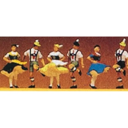 Trains | Preiser 10240 HO Bavarian Folk Dancers Figures (Set of 6) - Your Source for Gaming Essentials