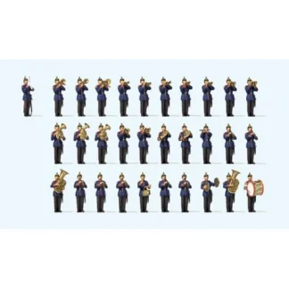 Trains | Preiser 13255 HO Circa 1900 Wurttembergian Military Band Figures (Set of 31) - Your Source for Gaming Essentials