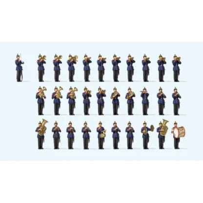 Trains | Preiser 13255 HO Circa 1900 Wurttembergian Military Band Figures (Set of 31) - Your Source for Gaming Essentials
