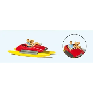 Trains | Preiser 10684 HO Couple in Pedal Boat Figures - Your Source for Gaming Essentials