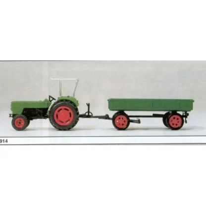 Trains | Preiser 17914 HO DEUTZ D 6206 Farm Tractor with Trailer - Your Source for Gaming Essentials