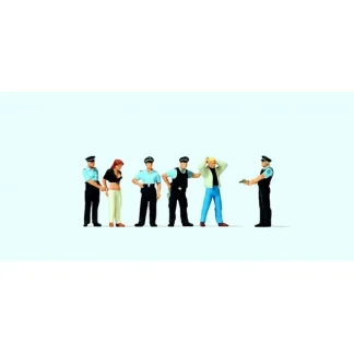 Trains | Preiser 10589 HO Emergency Personnel Under Arrest Figures (Set of 6) - Your Source for Gaming Essentials