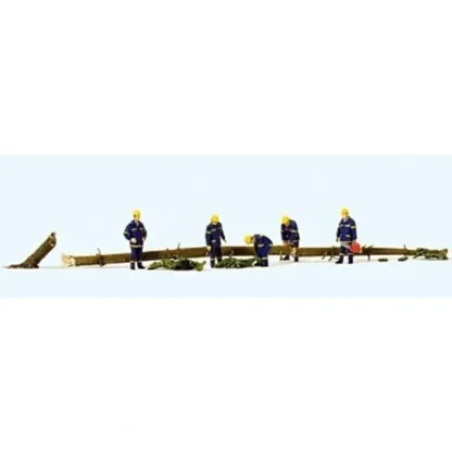 Trains | Preiser 10609 HO Emergency THW Workers Clearing the Road Figures (Set of 5) - Your Source for Gaming Essentials