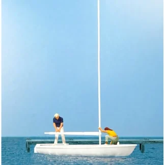 Trains | Preiser 10680 HO Korsar Sailors Unrigging the Sail Figures w/Sailing Boat - Your Source for Gaming Essentials