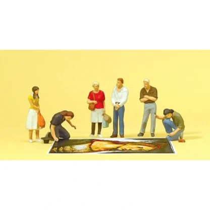 Trains | Preiser 10549 HO Pavement Artists & Bystanders Figures (Set of 6) - Your Source for Gaming Essentials