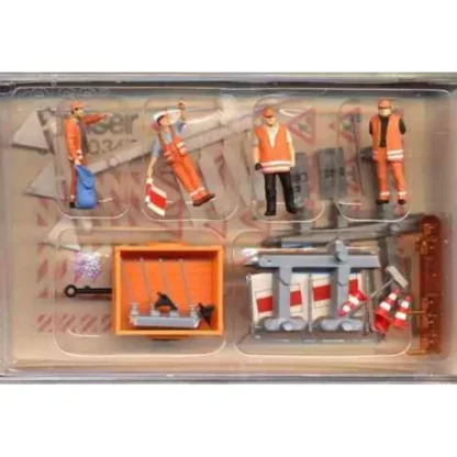 Trains | Preiser 10347 HO Road Sweepers Figures with Accessories (Set of 4) - Your Source for Gaming Essentials