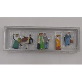 Trains | Preiser 12138 HO 1900's Travelers & Passers-By Figures (Set of 6) - Your Source for Gaming Essentials