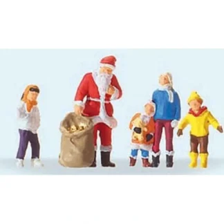 Trains | Preiser 29098 HO Santa Claus with Children Figures - Your Source for Gaming Essentials