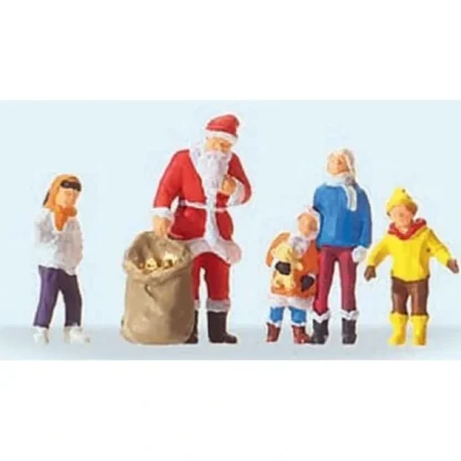 Trains | Preiser 29098 HO Santa Claus with Children Figures - Your Source for Gaming Essentials