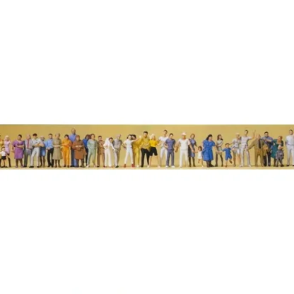 Trains | Preiser 14412 HO Standing and Walking Passers-by Figures (Set of 36) - Your Source for Gaming Essentials