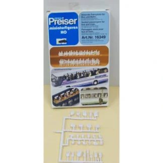 Trains | Preiser 16349 HO Unpainted Seated Passengers Plastic Figure (Set of 36) - Your Source for Gaming Essentials